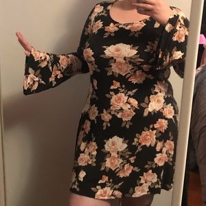 Flare Sleeve Boho Dress